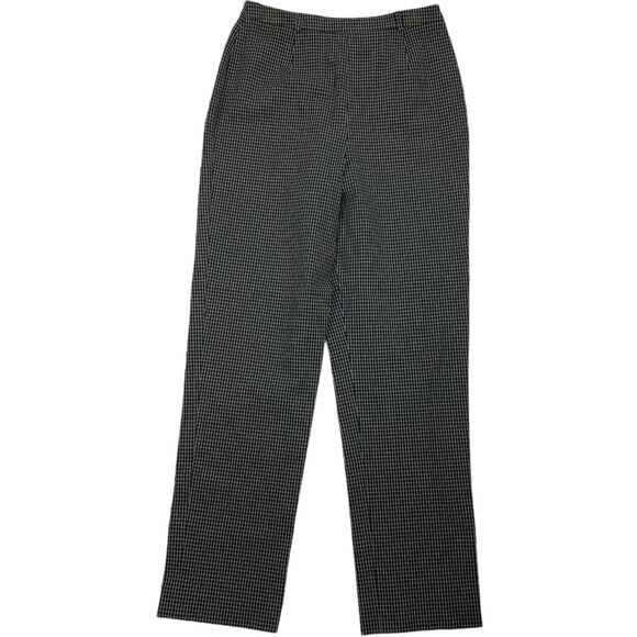 DONCASTER 8 Pants NWT Plaid HIGH Rise Black Beige 04pt27 Career $168 Business St - Picture 2 of 8